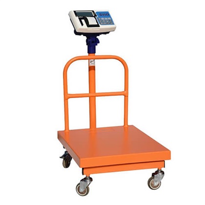 باسکول بی نظیر 300 کیلویی چرخدار با پرینتر مدل MBHL301 نمایشگر SB61